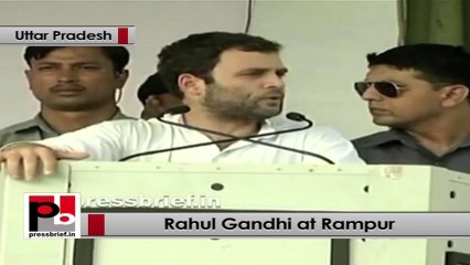 Rahul Gandhi in Rampur explains Food Security Law of the UPA Govt: