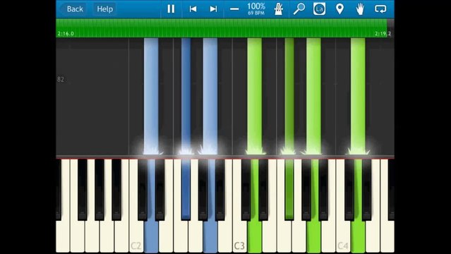 Lunapop - Vorrei - Versione facilissima per piano - Synthesia (incl. download MIDI and SHEET)