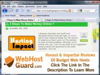 4 Steps To Make Money Online - Hosting Impact