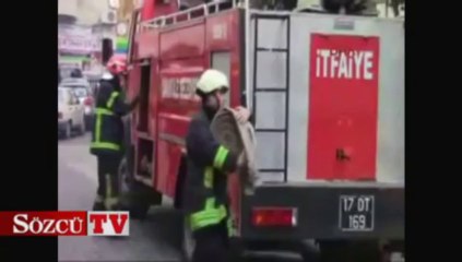 Patlayan camın sesi, hayatını kurtardı