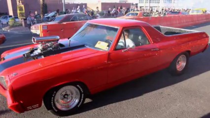 AWESOME El CAMINO SPINS UP SMOKE SHOW