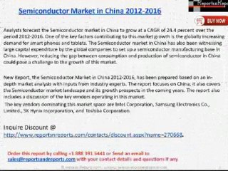 ReportsnReports: Semiconductor Market in China 2016