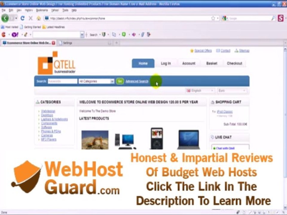 Option US Cheapest Web Designer Ecommerce Web Design 120 Dollars Free Hosting