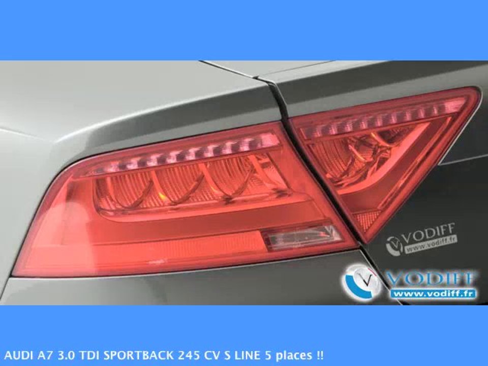 VODIFF : AUDI OCCASION ALSACE : AUDI A7 3.0 TDI SPORTBACK 245 CV S LINE 5 places !!