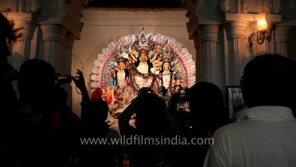 Zamindar gharana Durga puja: Kolkata