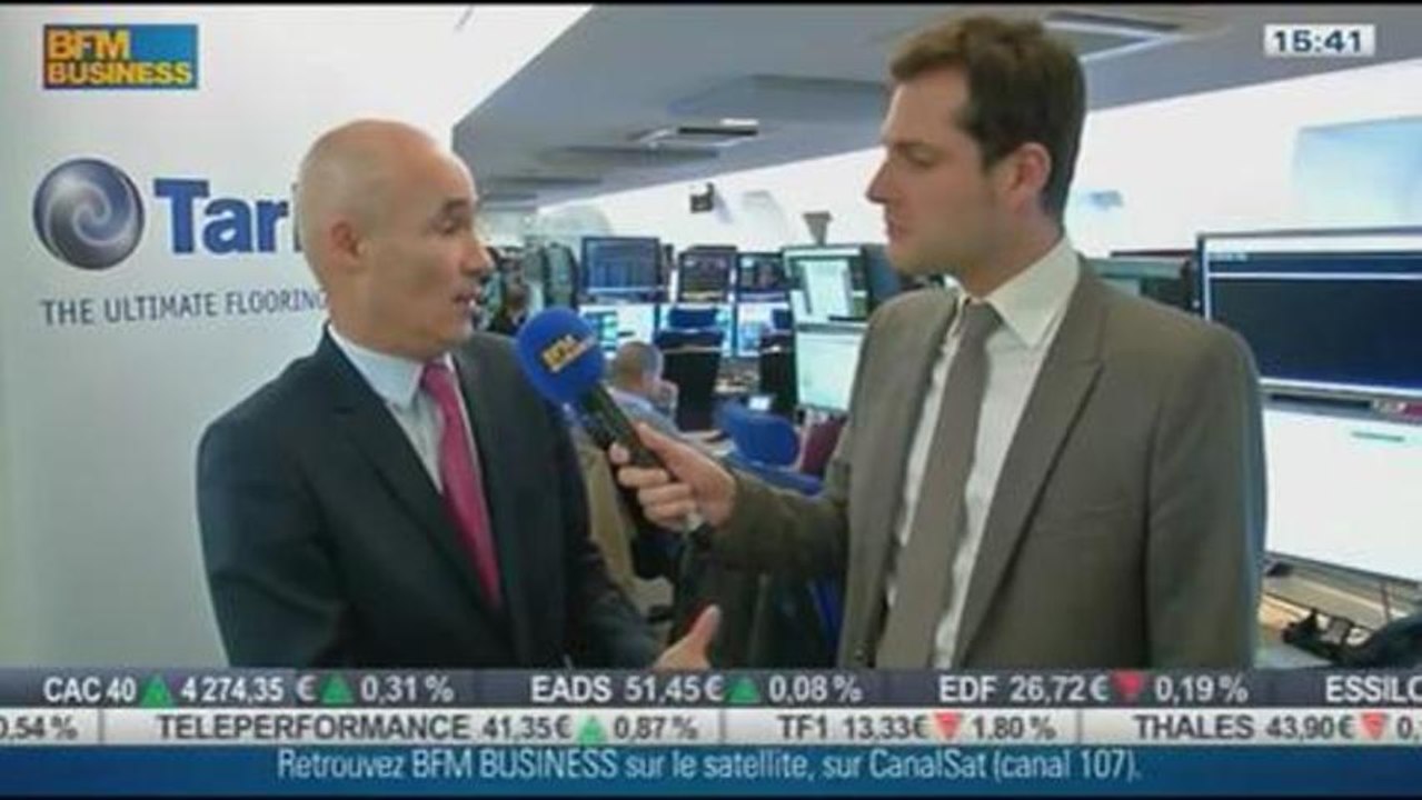 Introduction en bourse de Tarkett au NYSE Euronext : Michel Giannuzzi, dans Intégrale bourse – 22/11