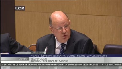TRAVAUX ASSEMBLEE 14EME LEGISLATURE : Audition de Rémy Pflimlin, président de France Télévisions, par la Commission des affaires culturelles et de l’éducation et la Commission des finances.