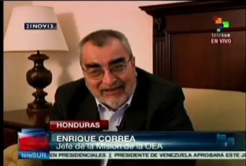 Afirma OEA que elección presidencial en Honduras será normal