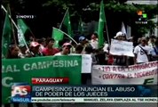 Campesinos paraguayos protestan contra violencia de Estado