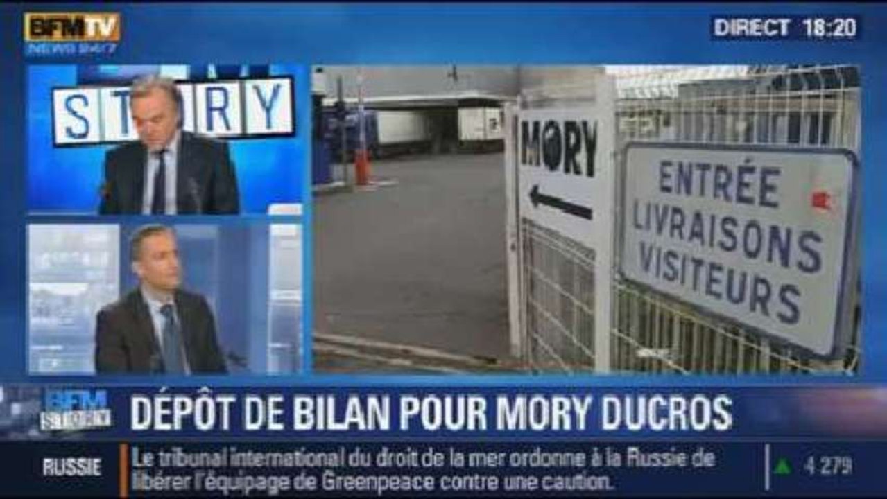 BFM Story: la crise du transport routier: Mory Ducros est en faillite - 22/11