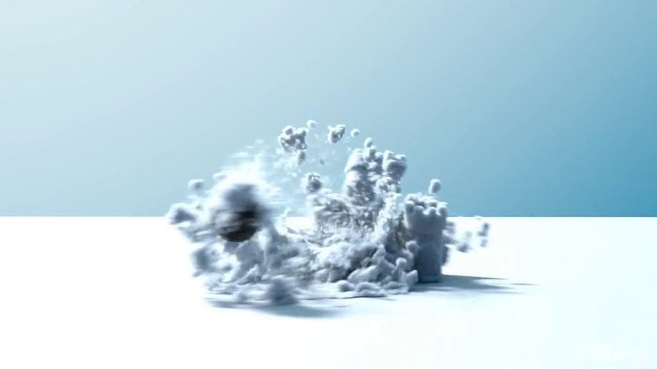 "Dessiner" de la neige pour le nouveau dessin animé de Disney!