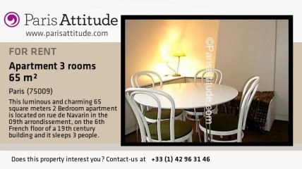 2 Bedroom Apartment for rent - Moulin Rouge/Pigalle, Paris - Ref. 2962