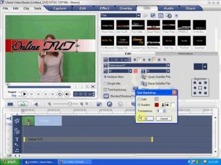 3rd Lesson Of Ulead Video Studio