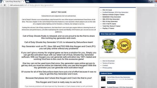 Call of Duty Ghosts Key generator `` Keygen + Crack [+ multiplayer] Release all