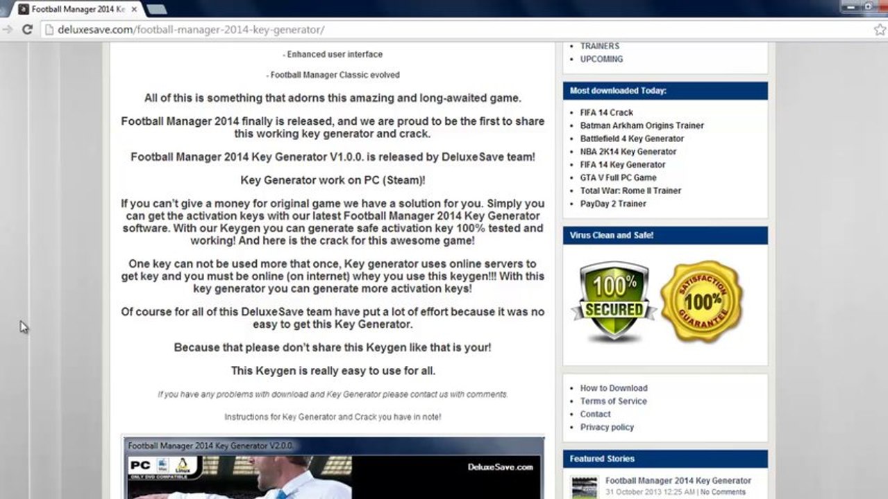 Football Manager 2014 CD Key generator [Free activation serial undetected key lists - working] + Crack