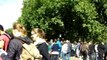 Shabir talking to a lady from Germany about Islam Hyde Park Speakers corner