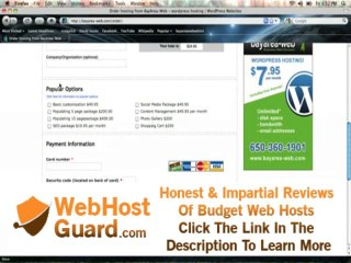 How to sign up with BayArea-Web for wordpress hosting