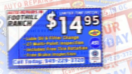 949-229-3720 Auto Lube Oil & Filter Change Foothill Ranch