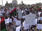 آلاف الليبيين يتظاهرون في العاصمة طرابلس