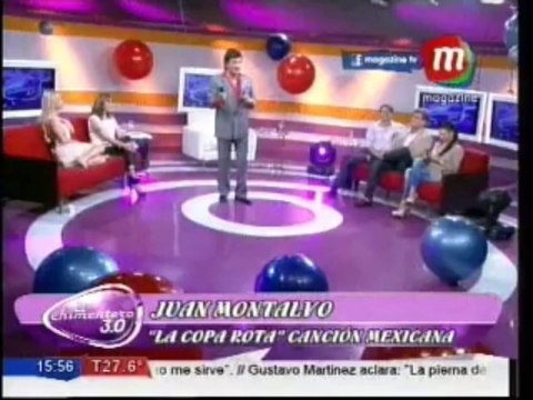 Juan Montalvo cantó en el Chimentero 3.0 La copa rota