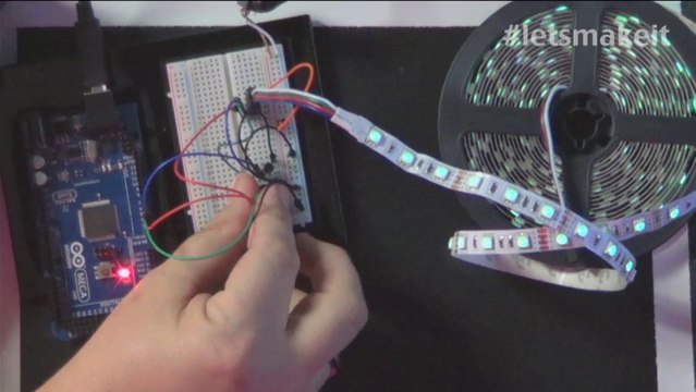 LED Light Strips and the Arduino - Let's Make It - Episode 44 - Tech-Zen.tv -Alixa.tv