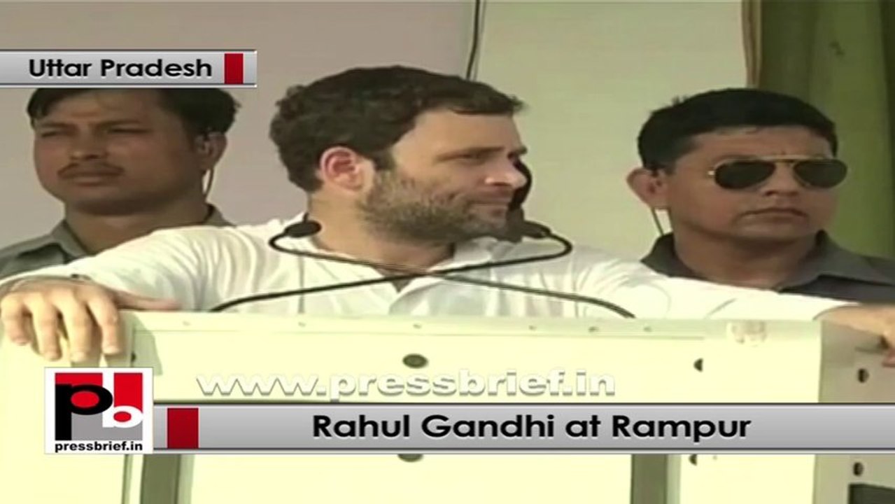 Rahul Gandhi in Rampur says  he wants to give voice to the common people