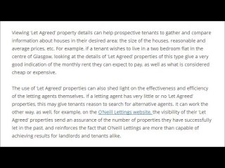 O’Neill Lettings and a New Tool for Tenants