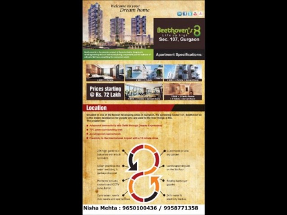 Nisha Mehta 9650100436 Agrante Beethoven 8 Review/Flats/Apartments