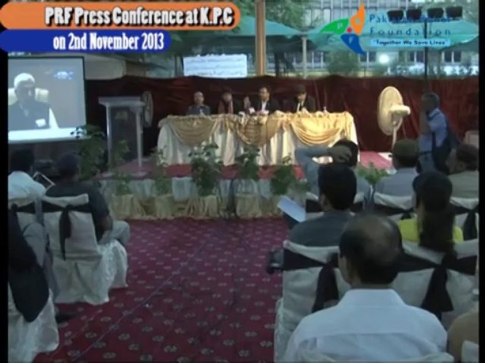 Chairman Pakistan Relief Founation Haleem Adil Sheikh addressed Press Conference at Karachi Press Club 02.11.2013