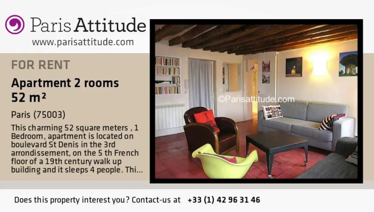 1 Bedroom Apartment for rent - Arts et Métier, Paris - Ref. 1749