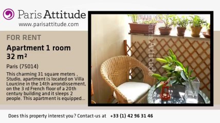 Studio Apartment for rent - Denfert Rochereau, Paris - Ref. 7877