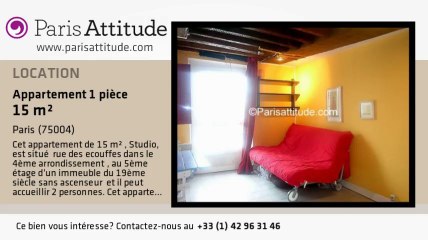 Appartement Studio à louer - St Paul, Paris - Ref. 5713