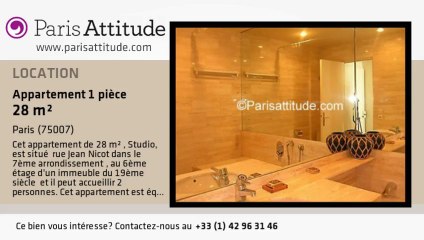 Appartement Studio à louer - Tour Eiffel, Paris - Ref. 863