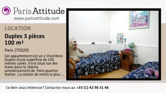 Duplex 2 Chambres à louer - Nation, Paris - Ref. 2706