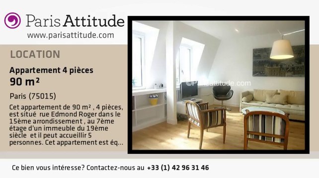 Appartement 3 Chambres à louer - Commerce, Paris - Ref. 7226