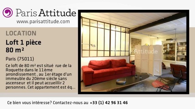 Loft Alcove Studio à louer - Voltaire, Paris - Ref. 8254