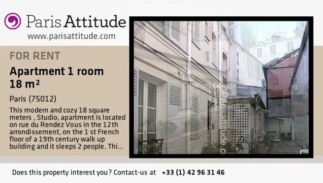 Studio Apartment for rent - Porte de Vincennes, Paris - Ref. 5297