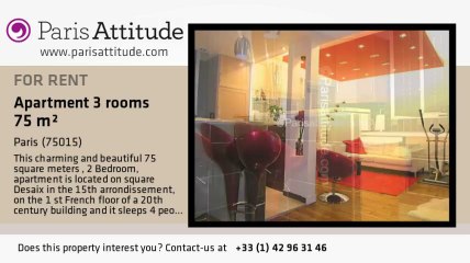 2 Bedroom Apartment for rent - Bir Hakeim, Paris - Ref. 6453