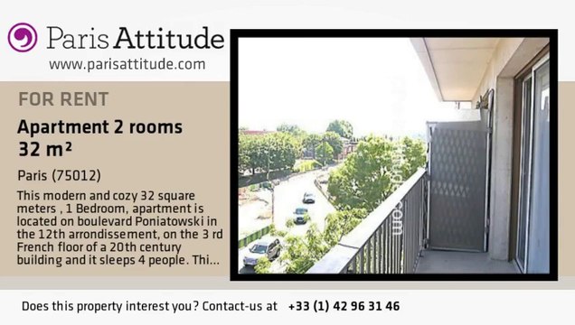 1 Bedroom Apartment for rent - Porte Dorée, Paris - Ref. 6479