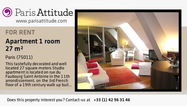 Studio Apartment for rent - Ledru-Rollin, Paris - Ref. 2925