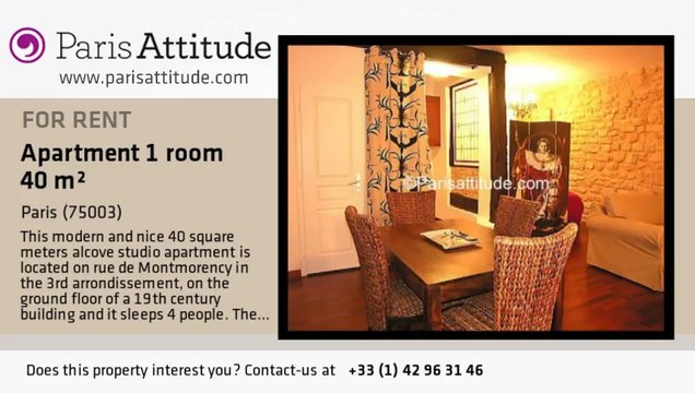 Alcove Studio Apartment for rent - Arts et Métier, Paris - Ref. 1176