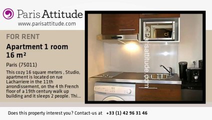 Studio Apartment for rent - Parmentier, Paris - Ref. 5395