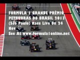 2013 F1 Brazilian Grand Prix (Sao Paulo) 24 Nov Live Online
