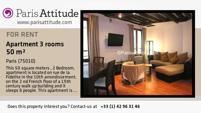 2 Bedroom Apartment for rent - Faubourg St Martin, Paris - Ref. 2868