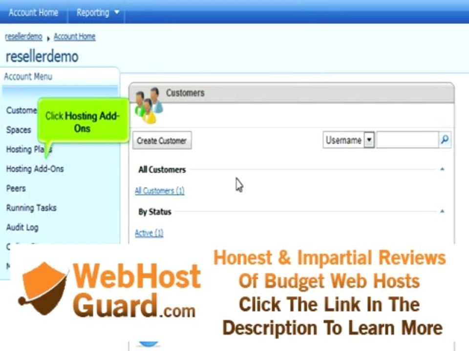 How to create hosting account addons in WebsitePanel (Reseller) - Canuck Internet Inc.