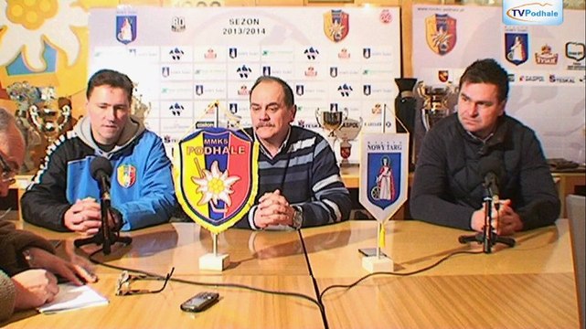 Konferencja prasowa po meczu Podhala z Krynicą