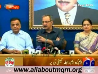Propaganda And Smear Campaigns Have Been Unleashed To Discredit MQM Haider Abbass Rizvi