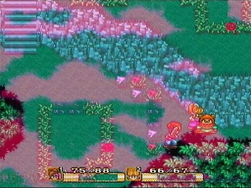 Let's Play Secret of Mana - Episode 02 - La Grotte Gaia. (Commenter avec Retro_Redfield)