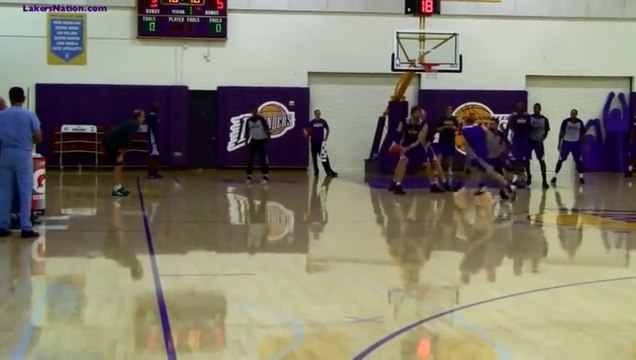 Kobe Bryant Back at LA Lakers Practice After 6 months Injury