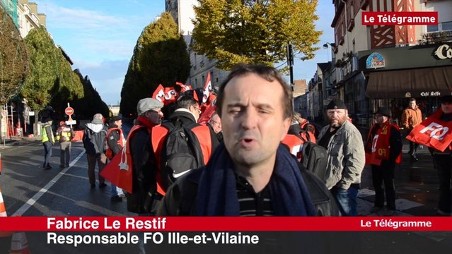 Rennes. Pacte social. FO manifeste... Mais seulement pour l'emploi